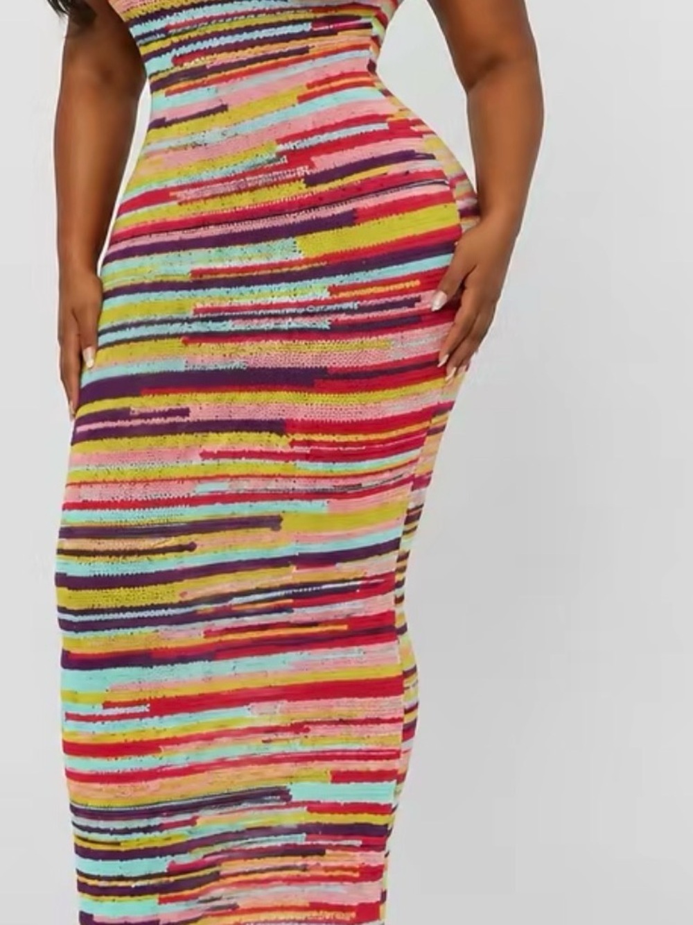 Fashion Nova Multicolor Striped Maxi Skirt - Picture 3 of 3